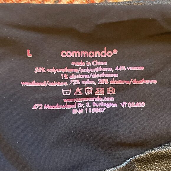 Commando Faux Leather Bike Shorts Sz L - Picture 4 of 4